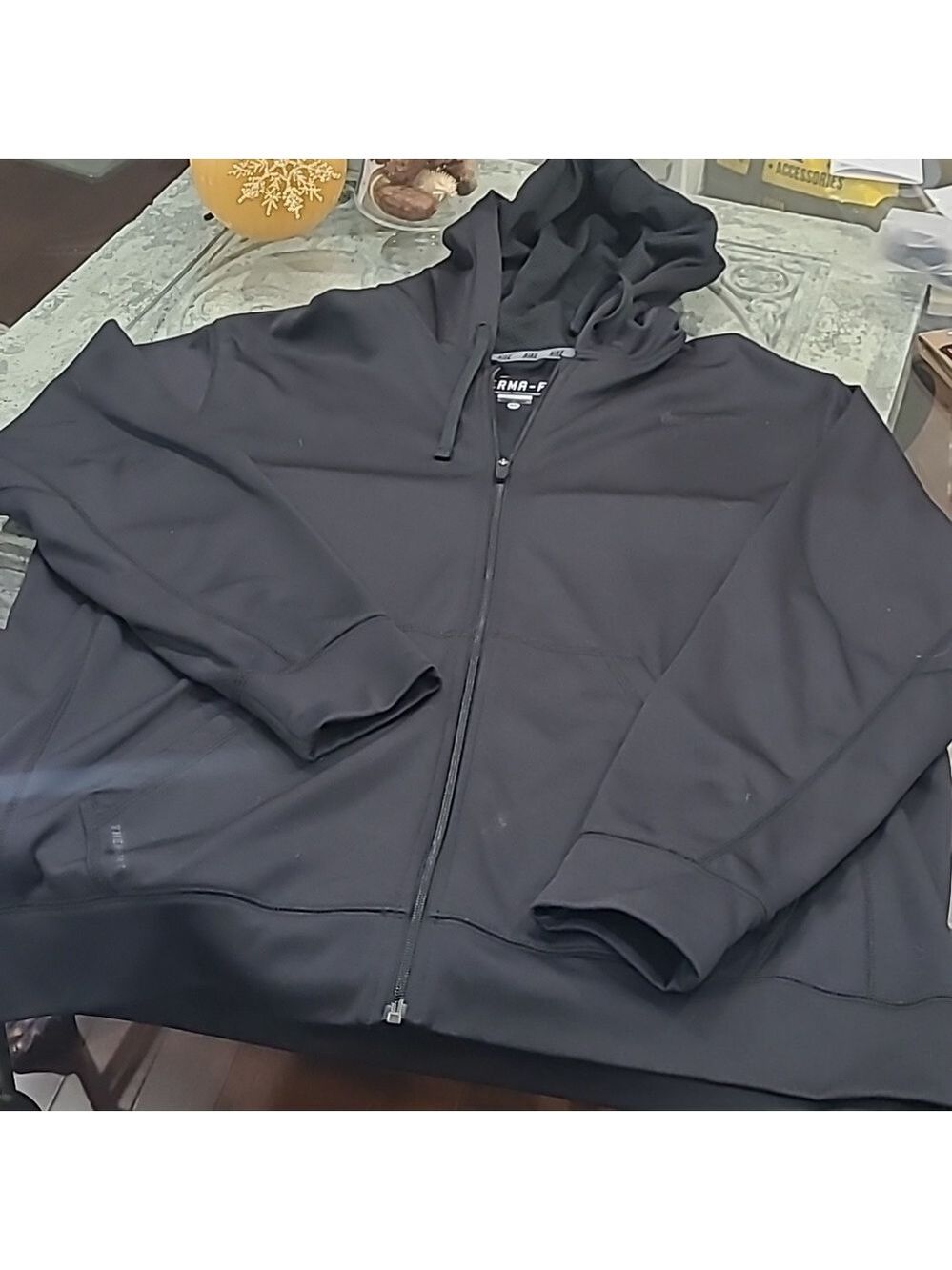NIKE MEN'S THERMA-FIT  FULL ZIP FITNESS TOP XL LIKE NEW - Picture 2 of 11